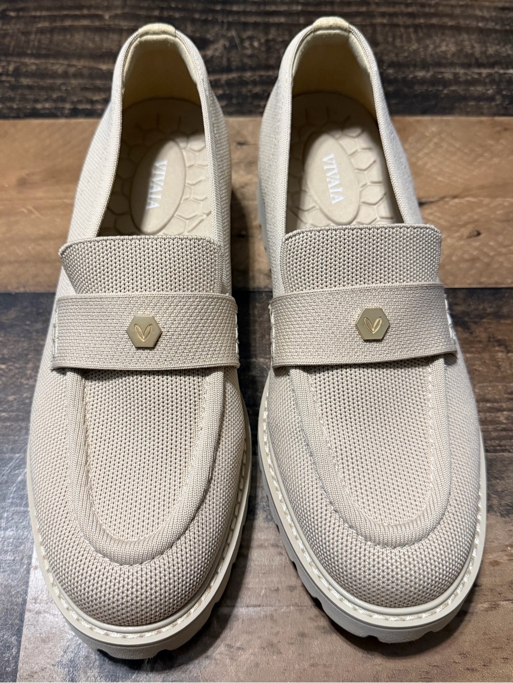 Vivaia Round-Toe Platform Chunky Heel Francesca Loafers - Picture 2 of 7